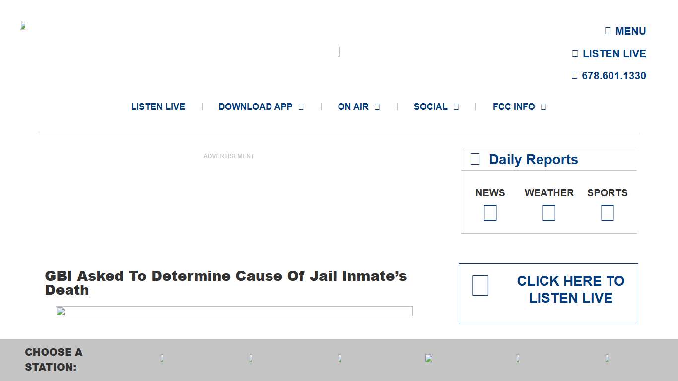 GBI Asked To Determine Cause Of Jail Inmate’s Death – Gradick Communications